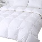 King Size 13.5 Tog - 50% White Goose Feather & 50% Down Duvet - 300T 100% Cotton Anti Dust Mite & Down Proof Fabric - Anti Allergen - Luxury Winter Quilt