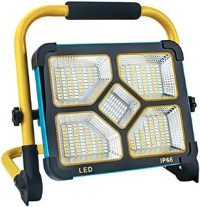 OUSIDE Faro LED Ricaricabile,Faretto da Cantiere a Batteria Ricaricabile,Batteria Integrata da 10500 mAh, 4 Modalità di Illuminazione,Ideale per l'illuminazione di Emergenza, La Manutenzione