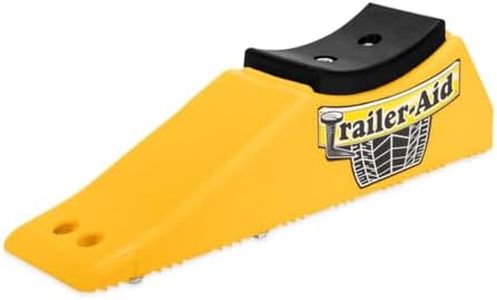 Camco Trailer-Aid Plus - Tandem Trailer Ramp Provides 5 1/2" of Tire Lift — Great for RVs, Campers & More - Must Have Travel Trailer Accessories — Easy to Use, Yellow(21002)