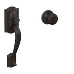 Camelot Front Entry Handle Georgian Interior Knob (Aged Bronze) FE285 CAM 716 GEO