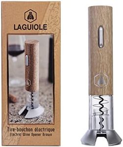 LAGUIOLE - LAGUIOLE,Tire-Bouchon Electrique, Ouvre-Bouteille Electrique, Automatique, Bois et Argent