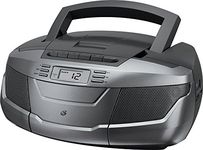 GPX BCA206S Portable AM/FM Boombox with CD and Cassette Player