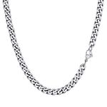 PROSTEEL Cuban Chain for Men and Women Stainless Steel Neck Chain 6mm 20 inch Luxury Jewelry Male Necklace