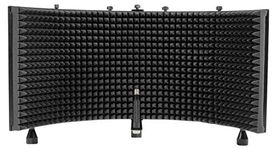 Rockville ROCKSHIELD 3 Large Studio Mic Isolation Shield w/Sound Dampening Foam