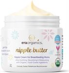 Era Organics Soothing Nipple Butter Breastfeeding Cream - USDA Organic Baby Friendly Balm to Calm and Moisturize Chapped, Sensitive Skin
