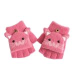 KETKAR Baby Boy's Soft and Stylish Super Fingerless Warm Winter Gloves For Girls_Pack Of 01(6-12 Months,Light Pink)