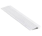 Door Threshold Ramp 1" Rise Door Ramp Aluminum Entry Ramp or Doorways Rated 800 lbs Load Capacity forWheelchair Scooters Power Chairs Walkers Metallic