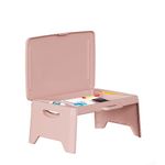 Tlingsd Folding Lap Desk for Bed with Compartments Storage Pocket,Color Foldable Laptop Table for Children's Activities,Bed Desk,Laptop Desk, Breakfast Table, Bed Table, Serving Tray (Pink)