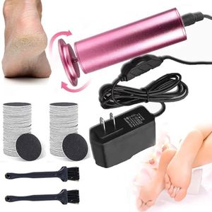 Dermave Electric Foot Callus Remover - Dermave Foot, 360 Degree Electric Callus Remover for Feet with 120PCS Foot Sander Pads, Speeds Adjustable Electric Foot File for Dead Cracked Hard Skin (Pink)