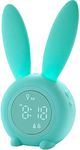 Valcatch Kids Alarm Clock with Night Light,Cute Bunny Children's Sleep Trainer Clock, Rechargeable Touch Control and Sleep Timer,Birthday Gifts for Girl Boys