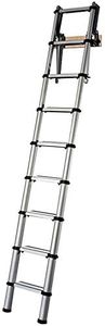 YOUNGMAN 301000 Telescopic Loft Ladder Aluminium 2.6 Metres / 8.53 Feet, Silver, 86 x 48 x 12 cm