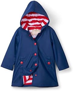 Hatley Big Girls' Splash Jacket, Navy, 8