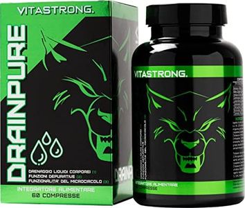 Vitastrong Drainpure GIORNO | Detox Dimagrante Forte, Brucia Grassi Potenti Veloci, Drenante Forte Dimagrante | Pillole Dimagranti Veloci e Efficaci Per Perdita Peso | Depurativo e Diuretico