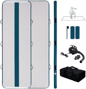 Tuxedo Sailor Inflatable Gymnastics Tumbling Mat Tumble Track Thickness Floor Mat With Electric Air Pump for Gymnastics/Training/Home/Cheerleading/Water/Gym/Yoga