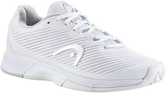 HEAD Revolt Pro 4.0 Women's Tennis Shoe (White/Grey, 6)