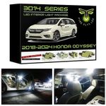 Fyre Flys 15 Piece White LED Interior Lights for 2018-2024 Honda Odyssey Super Bright 6000K 3014 Series SMD Package Kit and Install Tool