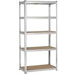 Yaheetech Heavy Duty 5-Shelf Shelving Storage Unit, Multipurpose Shelf Display Rack Adjustable Utility Shelves for Home/Office/Dormitory/Garage