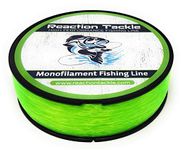 Reaction Tackle Monofilament Fishing Line- Strong and Abrasion-Resistant Nylon Mono Fishing Line, Freshwater and Saltwater Fishing Line Hi Vis Green 40/420