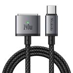 mcdodo 140W USB-C to Magnetic 3 Cable, Compatible with MacBook Pro 2021 M1 Pro & Max Chip 14" 16", MacBook Air 2022 M2, MacBook Pro 2023 M2 Pro & Max Chip 14" 16", Safe 3 Cable for MacBook - 6.6ft