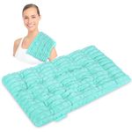 REVIX Microwavable Heating Pads, Moist Heat Pad Microwavable for Back Pain Relief, Flaxseeds Heating Pad Microwave Relieves Sore Muscles, Arthritis, Weighted Bean Bag Warm Compress, 8 * 14" Green