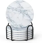 LIFVER Coasters for Drinks, White M
