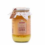 Indicow Organic Dairy Foods Pure Authentic A2 Gir cow Ghee | Bilona Curd-Churned, Cruelty-Free, Ayurvedic| Grass Fed Cows (1000ml(1ltr), Gir) | Glass Packaging