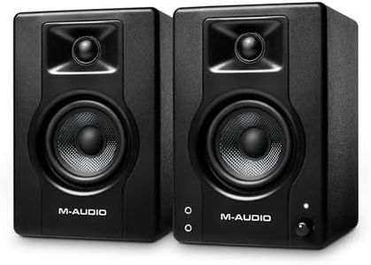 M-Audio BX3 3.5" Studio Monitors, HD PC Speakers for Recording and Multimedia with Music Production Software, 120W, Pair, Black