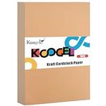 Koogel 70 Sheets Brown Cardstock, A