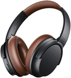 Hybrid ANC Multipoint Over Ear Headphones, Bluetooth Headphones Over The Ear Noise Canceling, Hi-Res Audio Custom with 4 EQ Deep Bass, Memory Foam Ear Cups, Quick Charge 60H HiFi Playtime