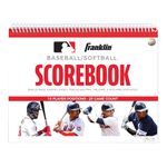 Franklin Sports Baseball + Softball Scorebook - Score Keeping Book for Stats + Coaching - Official Baseball + Softball Scorekeeper Book - 25 Game Book