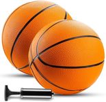 Mini Basketball - 7 Inch, Size 3 (Pack of 2)- Mini Hoop Outdoor Basketball Set & Indoor, For Small Basketball Hoops & Pool Basketball Parties - Kids Basketball Party Favors for Kids Arcade Basketball