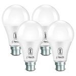 IFITech IFIDNSL-12W Dusk to Dawn LED Bulb | Auto ON/OFF Day/Night Sensor Led Bulb (Automatic On During Night, Off During Day) For Home, Office, Shop etc. (Cool White - Pack Of 4)- 2024 Model