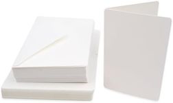 60 Pack White Blank Greeting Cards 