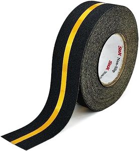 S&X Anti Slip Tape with Reflective Strip - 2 in x 60 FT Premium Grip Tape for Stairs Indoor & Outdoor Stair Tread Non-Slip High Visibility Strong Adhesive Traction Tape