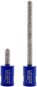 SHDIATOOL Diamond Mortar Raking Bit 5/16-inch x 4-inch and 5/16-inchx1-inch for Brickwork Joint Mortar Removal and Tuck Pointing Granite Marble Masonry Stone (2 Pack)