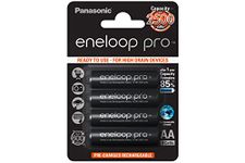 Panasonic Eneloop Pro Rechargeable Ni-MH AA Batteries - Pack of 4