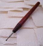 Steel Tip Ball Burnisher with Wood Handle
