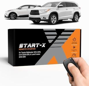 Start-X Remote Starter Kit for Highlander (2014-2019), C-HR (2018-2019), Land Cruiser (2016-2018) Vehicles | Push-to-Start Ignition | Plug & Play Install | Lock 3X to Remote Start | Zero Wire Splicing