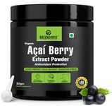 GREENDORSE Acai Berry Extract Powder, 10x Concentrated | SUPERFOOD Rich in 19 amino acids, Muscle building Fibres, Antioxidant & Collagen boosting Vitamin C | Supports Brain, Liver & Heart Functioning- 50g