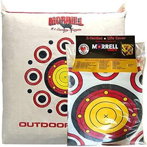 Morrell Weatherproof Range Archery Bag Target Replacement Field Point Cover with 2 Shooting Sides and Over 50 Shooting Spots, White