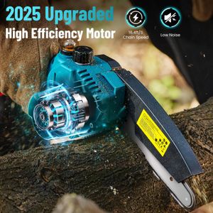 SEESII 6-Inch Mini Cordless Chainsaw – Portable Electric Pruning Saw