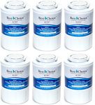 Best Choice BCF87 Refrigerator Water Filter Certified Replacement Cartridge Compatible for GE MWF SmartWater MWFA, MWFP, GWF, GWFA, Kenmore 9991, 46-9991, 469991 (6-Pack)