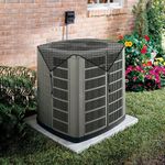 SunnyRoyal A/C Unit Cover Outdoor 32" X 32" Central Air Conditioner Cover for Outside Units AC Compressor Condenser Top Cover