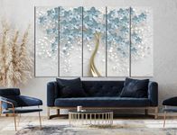 CN RETAILS Nature wall painting with frame Big Size(48x30) Wall art for living room,Bedroom,Drawing room,Hotels-Wooden Framed-Digital Painting ss24_02