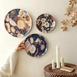 RITUALISTIC Oriental Blooms Wall Plates- Set of 3 |Home Decor | Painting | Divine | Intricate Designs