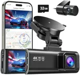 REDTIGER Dash Cam Front Rear, 4K/2.