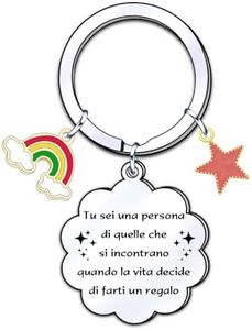 ZYMGUO Regalo Amica Compleanno Regalo Collega Idee Regalo Migliore Amica Collega Speciale Originali Portachiavi Amicizia Regali Donna Uomo Compleanno Regalo Laurea Sorella Ragazza