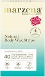 Marzena Natural Body Wax Strips, 40