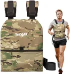 Yes4All Weight Vest Plate 5.75/8.75/14/ 19.75LB Pairs, Weight plate with Curved Ergonomic Design for Running, Heavy Workout