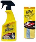 Formula 1 Mr.Leather 615163 Spray Cleaner and Conditioner (473 ml) & Formula 1 625059 Super Microfiber Cloth (Pack of 2)